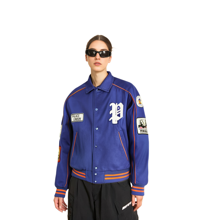 Purchase PALACE SS22 Life Is Short 蓝色男女同款翻领夹克外套 P22JK213