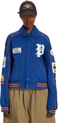 PALACE SS22 Life Is Short 蓝色男女同款翻领夹克外套 P22JK213 Details for PALACE SS22 Life Is Short 蓝色男女同款翻领夹克外套 P22JK213