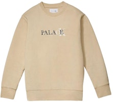 PALACE SS22 Logo Print Crewneck Long Sleeve Sweatshirt Beige Unisex 21663140-100 PALACE SS22 Logo Print Crewneck Long Sleeve Sweatshirt Beige Unisex 21663140-100