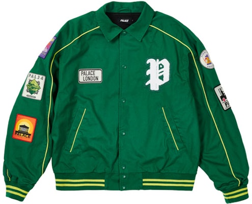 PALACE SS22 补丁纯棉飞行夹克 绿色男女长袖外套 P22JK212 Order PALACE SS22 补丁纯棉飞行夹克 绿色男女长袖外套 P22JK212