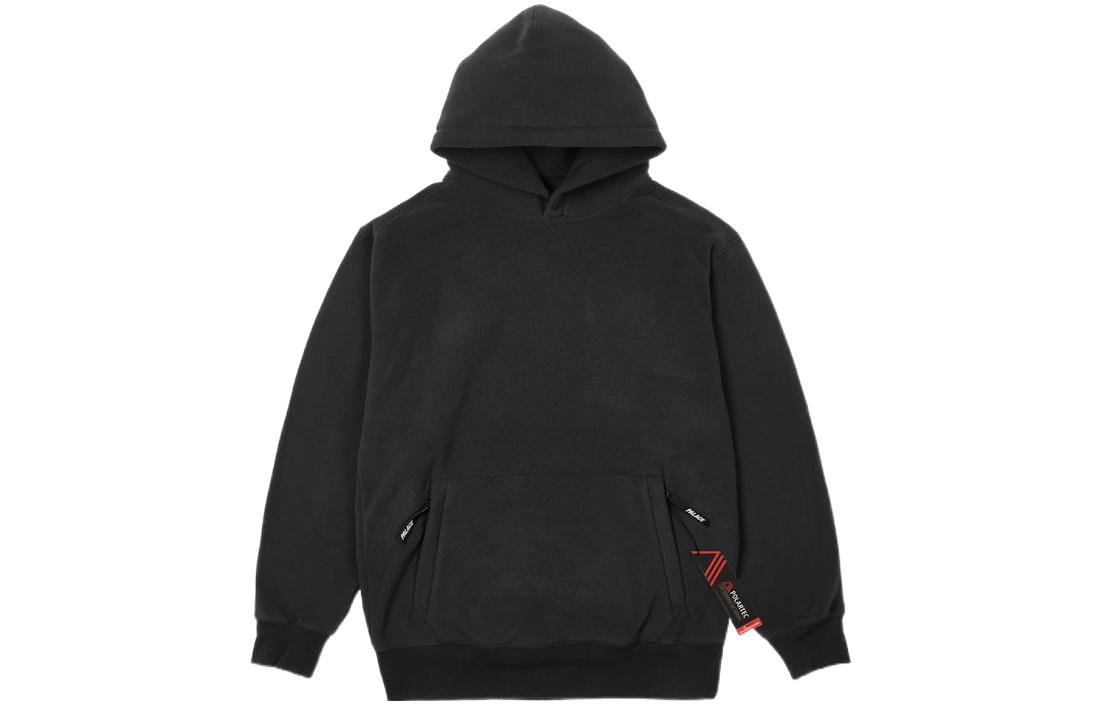 Lookbook Palace SS22 Polartec Lazer Hood Black Fleece Pullover Hoodie Black P21CS215