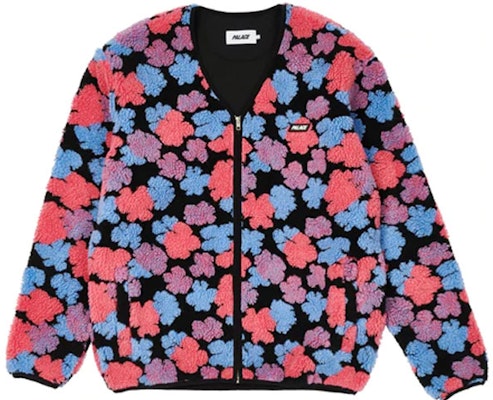 Chaqueta de Lana Floral Multicolor PALACE SS22 Shearling Cardigan. P22CS043 Order Chaqueta de Lana Floral Multicolor PALACE SS22 Shearling Cardigan. P22CS043