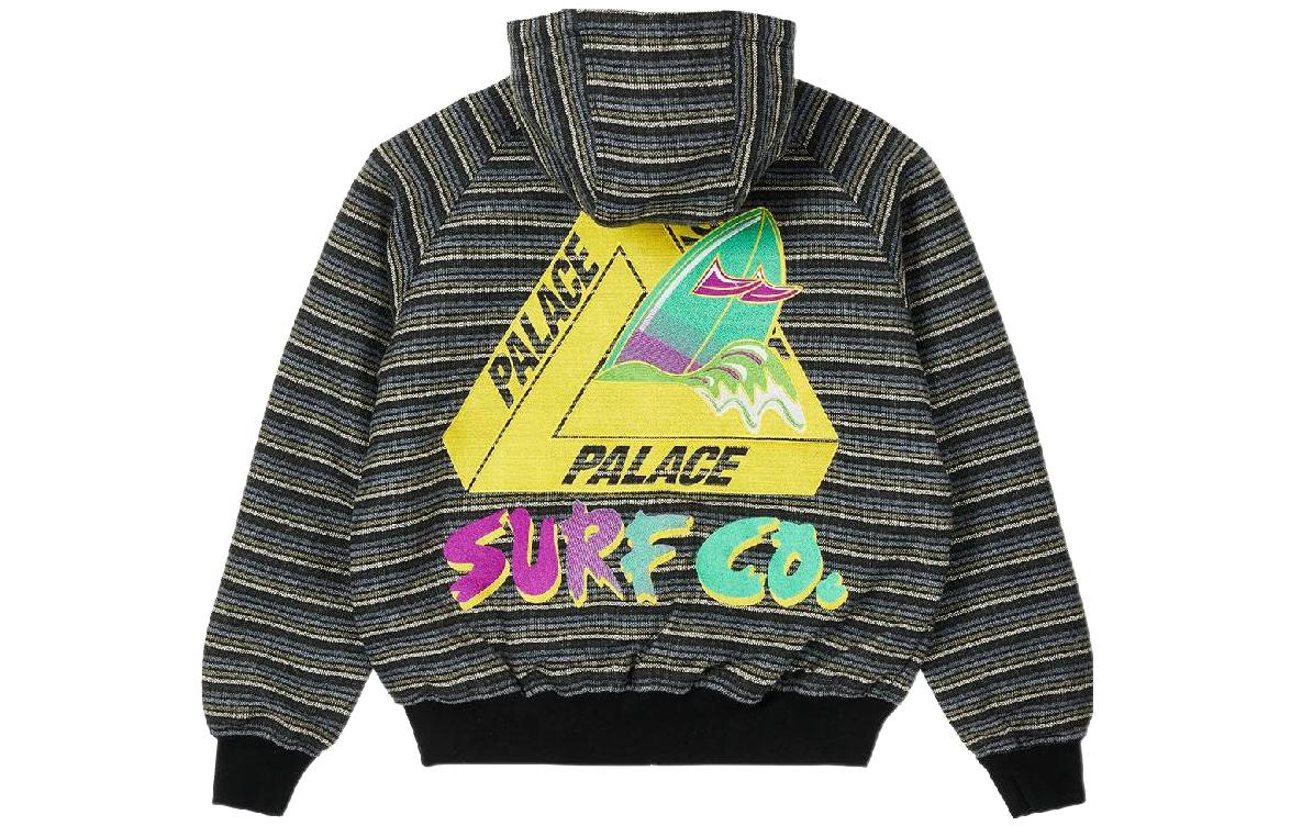 Order PALACE SS22 Surf Co Black Logo Print Hoodie Jacket Unisex. P22JK120
