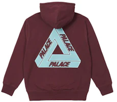 Palace SS22 Tri-Mesh Logo Print Hoodie Unisex Maroon PLA-SS22-269 Palace SS22 Tri-Mesh Logo Print Hoodie Unisex Maroon PLA-SS22-269
