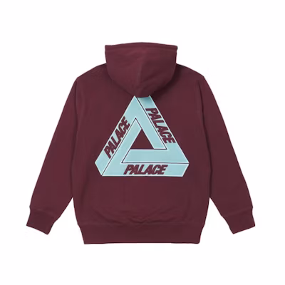 Palace SS22 Tri-Mesh Logo Print Hoodie Unisex Maroon PLA-SS22-269