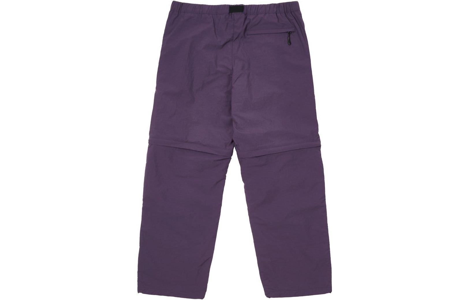 Lookbook PALACE SS22 Zip Off Bottoms Purple Logo Casual Pants Men’s Purple Multi-Pocket. P22JG045