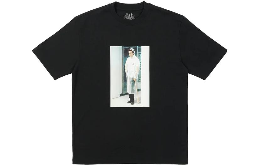 PALACE SS23 American Psycho Black Graphic T-shirt Unisex Crewneck Short Sleeve. P24TS031 圖 2
