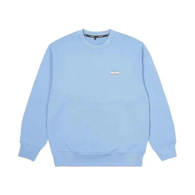 Palace SS23 Basic A Crew Flexy Blue Unisex Sweatshirt Light Blue PLC23W10018