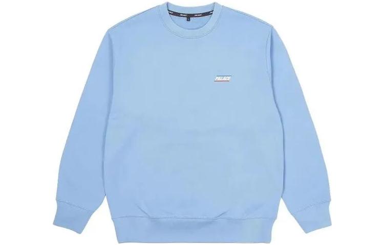 Order Palace SS23 Basic A Crew Flexy Blue Unisex Sweatshirt Light Blue PLC23W10018