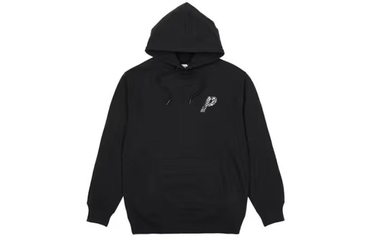 PALACE SS23 Black Snakeskin Logo Hoodie Unisex - Relaxed Fit. P22CS174