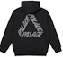 Lookbook PALACE SS23 Hoodie Logo Kulit Ular Hitam Uniseks - Potongan Santai. P22CS174