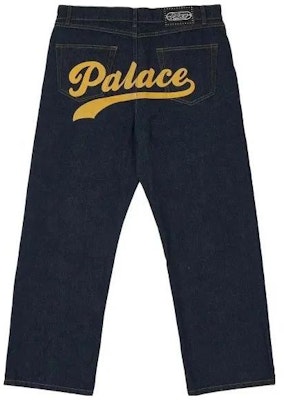 PALACE SS23 鏈條字體牛仔褲靛藍黑色標誌印花丹寧長褲 P24T004 Lookbook PALACE SS23 鏈條字體牛仔褲靛藍黑色標誌印花丹寧長褲 P24T004