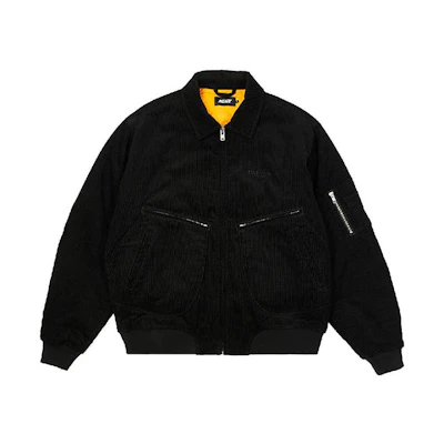 PALACE SS23 Cord MA-1 Black Workwear Jacket - Black P23JK001