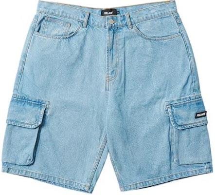 PALACE SS23 데님 블루 로고 패치 캐주얼 포켓 반바지 유니섹스. P24ST008 Buy PALACE SS23 데님 블루 로고 패치 캐주얼 포켓 반바지 유니섹스. P24ST008