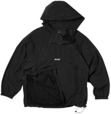 PALACE SS23 Double Zip Adjustable Hem Hooded Jacket Black Unisex P23JK012 Shop PALACE SS23 Double Zip Adjustable Hem Hooded Jacket Black Unisex P23JK012