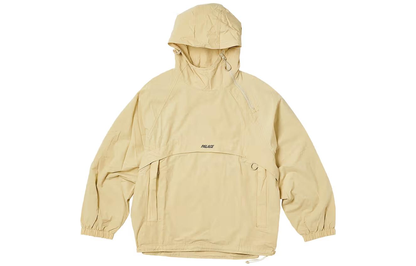 PALACE SS23 Double Zip Hooded Jacket Tan Adjustable Hem Unisex Beige. P23JK014 圖 2