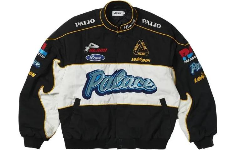 Order Chaqueta Bomber Biker Unisex Negra PALACE SS23 Algodón Logo Manga Larga. P24JK010