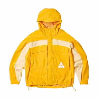 PALACE SS23 Gone Fishing Yellow Logo Print Hooded Jacket男女同款 P24JK034