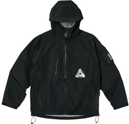 PALACE SS23 GORE-TEX Cargo Jacket Black Waterproof Outdoor Unisex Shell Jacket. PLC23002 Order PALACE SS23 GORE-TEX Cargo Jacket Black Waterproof Outdoor Unisex Shell Jacket. PLC23002