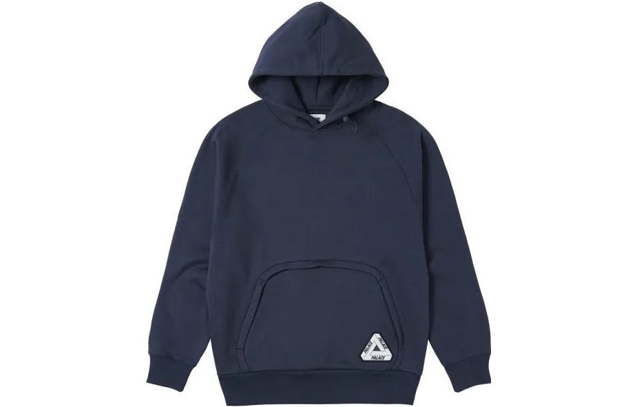 Palace SS23 Hoodie Navy Unisex Kangaroo Pocket Logo Patch Pullover P24CS034
