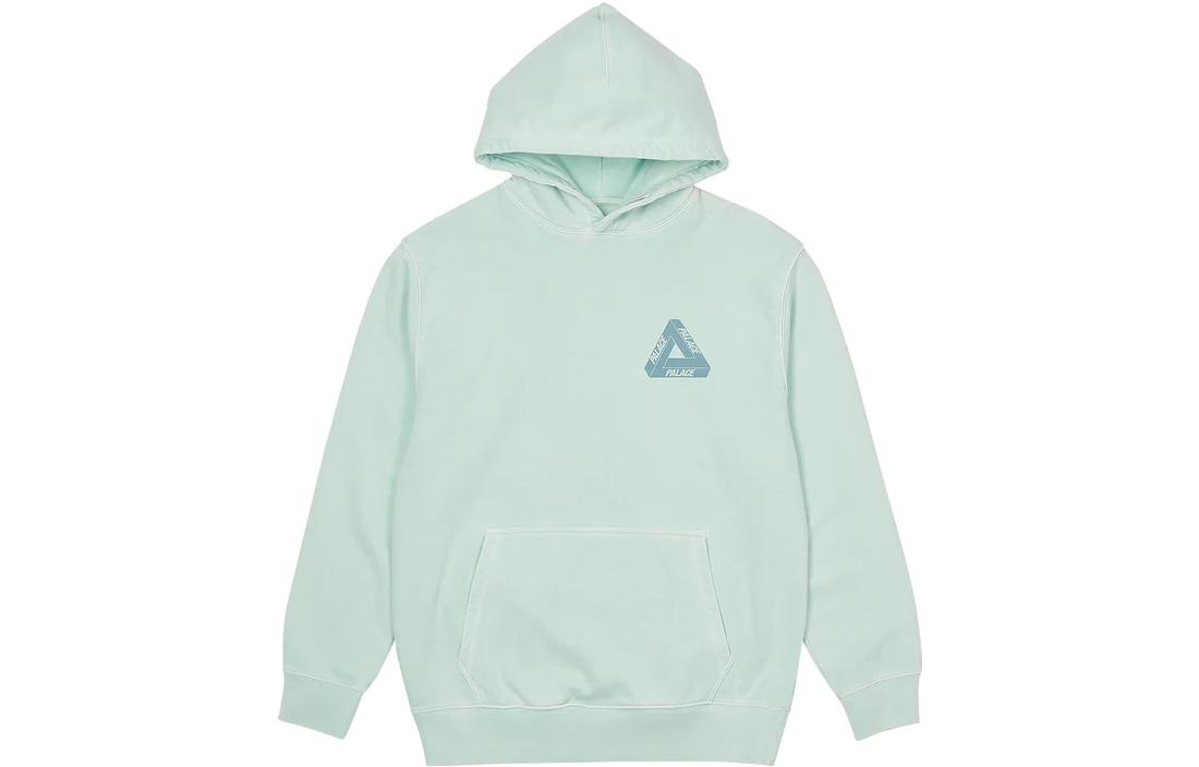 Lookbook PALACE SS23 Reacto Tri-Ferg 綠色標誌連帽衫 復古男女套頭衫。 P24CS080