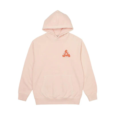 PALACE SS23 Reacto Tri-Ferg Logo Heat Sensitive Pink Orange Hoodie Unisex. PLA-SS23-168