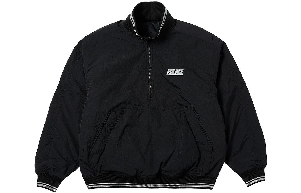 Palace SS23 Reversible Quilted Sports Bomber Jacket Black Unisex Half-Zip P23JK101
