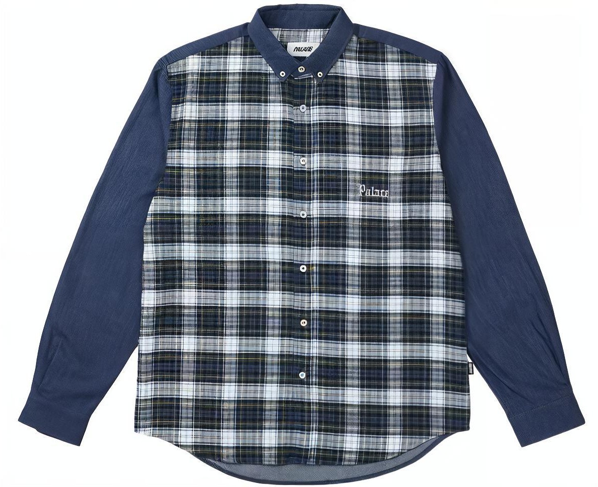 palace-ss-23-spring-collection-plaid-long-sleeve-shirt-unisex-navy-blue-plc-23005