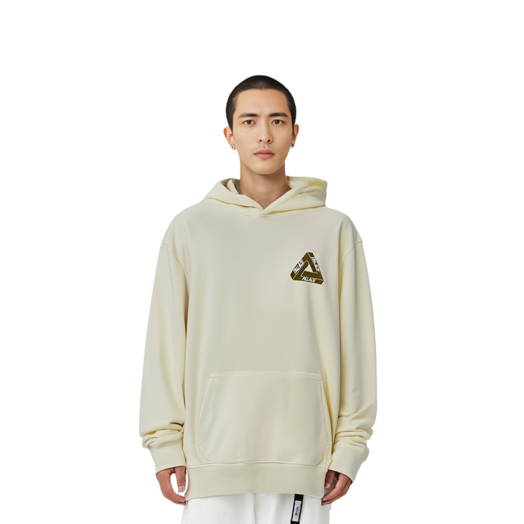 PALACE SS23 Spring Summer Reacto Tri-Ferg Yellow Logo Hoodie Unisex Off-White. P24CS077 圖 5