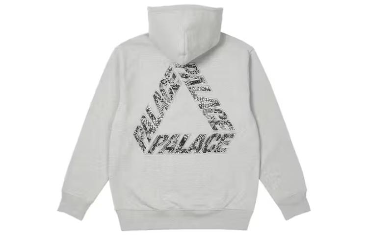 PALACE SS23 Spring Summer Week 9 Snake Texture Logo Hoodie Unisex Light Gray. P22CS175 圖 3
