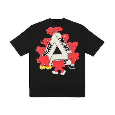 PALACE SS24 Back Logo Print Crewneck T-Shirt Unisex Black. P26TS025