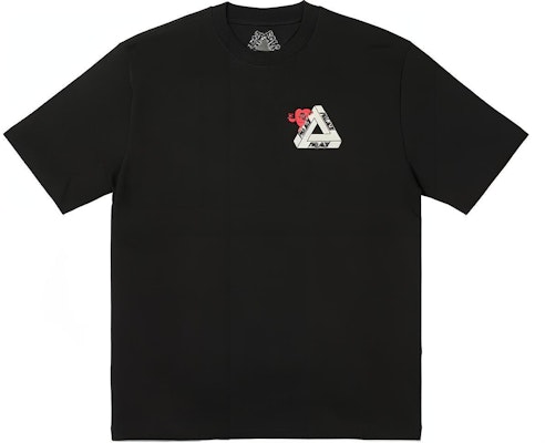 PALACE SS24 Back Logo Print Crewneck T-Shirt Unisex Black. P26TS025 Lookbook PALACE SS24 Back Logo Print Crewneck T-Shirt Unisex Black. P26TS025