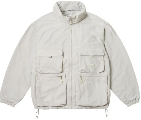 PALACE SS24 Jaket Bertali Poket Multi Kelabu Artik Uniseks. P26JK015 Order PALACE SS24 Jaket Bertali Poket Multi Kelabu Artik Uniseks. P26JK015