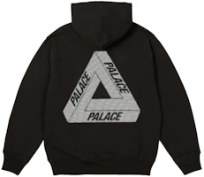 Order PALACE SS24 Bit Grippy Tri-Ferg 黑色連帽衫 男女前袋長袖外套 P26CS056