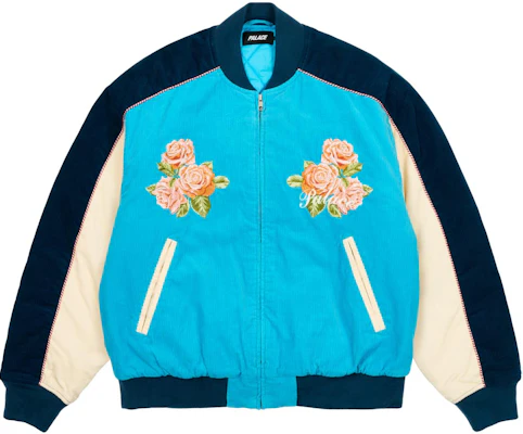 Palace SS24 貓眼刺繡飛行外套 藍綠色 男女通用 拉鍊款 P26JK076 Buy Palace SS24 貓眼刺繡飛行外套 藍綠色 男女通用 拉鍊款 P26JK076