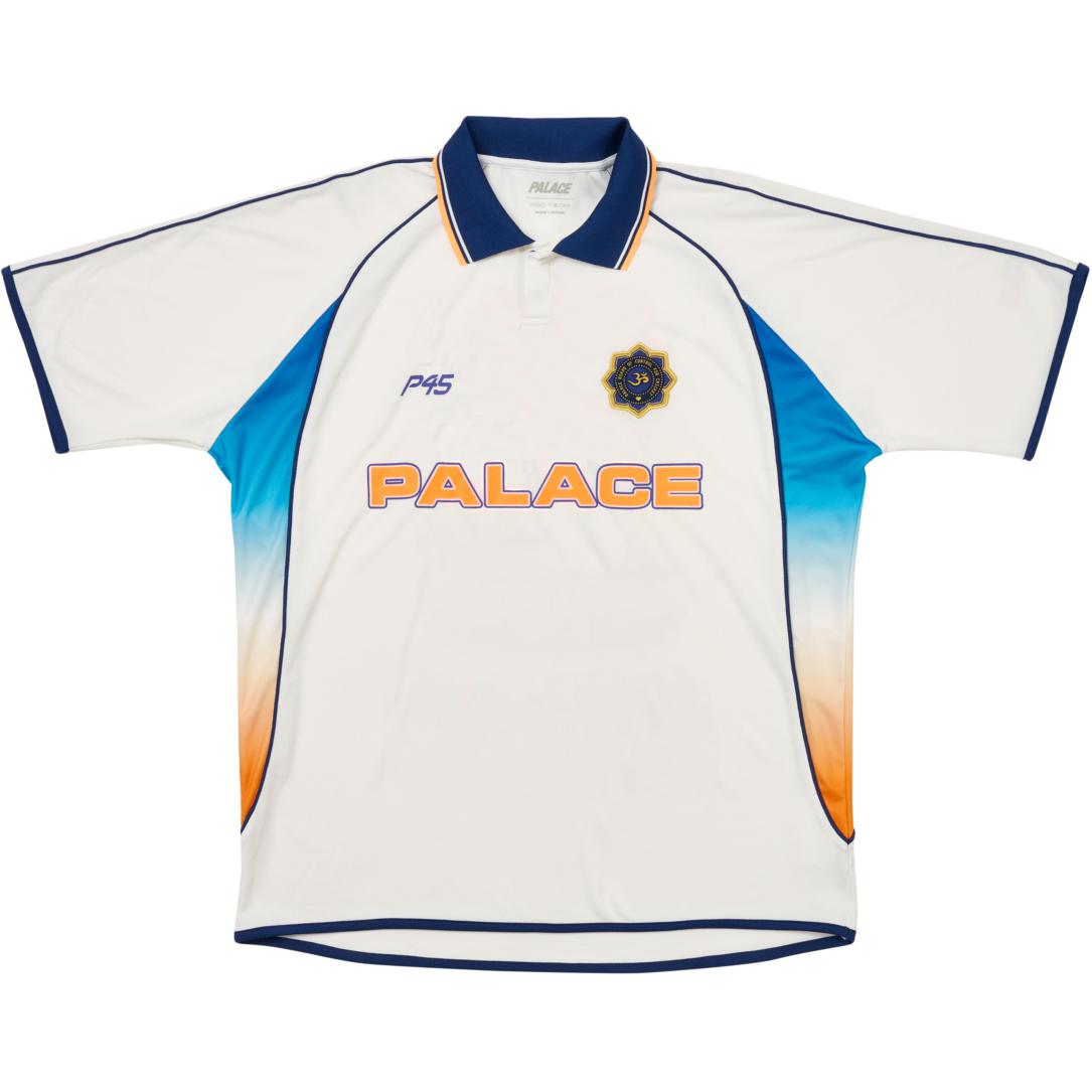 PALACE SS24 Cricket Jersey Polo White Short Sleeve Unisex Sports Shirt P26ES058