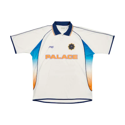PALACE SS24 Cricket Jersey Polo White Short Sleeve Unisex Sports Shirt P26ES058