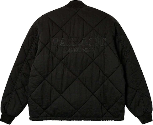 Palace SS24 黑色D-Quilt拉鍊立領飛行夾克 男女款 P26JK039 Buy Palace SS24 黑色D-Quilt拉鍊立領飛行夾克 男女款 P26JK039