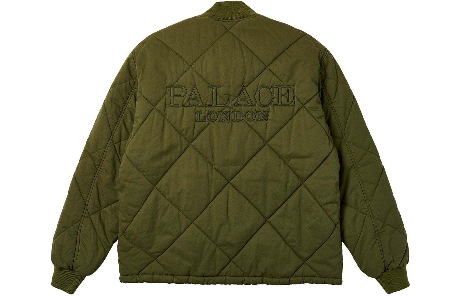 Palace SS24 D-Quilt Bomber Green Unisex Zip-Up Jacket P26JK040