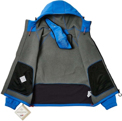 PALACE SS24 GORE-TEX ウィンドストッパージャケット ブルー フード付き 防風 ユニセックスアウターウェア P26JK029 Details for PALACE SS24 GORE-TEX ウィンドストッパージャケット ブルー フード付き 防風 ユニセックスアウターウェア P26JK029