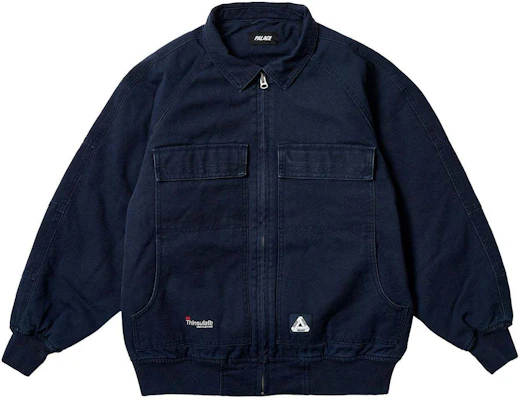 Palace SS24 重磅帆布海軍藍飛行外套 男女通用轟炸機夾克 P26JK006 Buy Palace SS24 重磅帆布海軍藍飛行外套 男女通用轟炸機夾克 P26JK006
