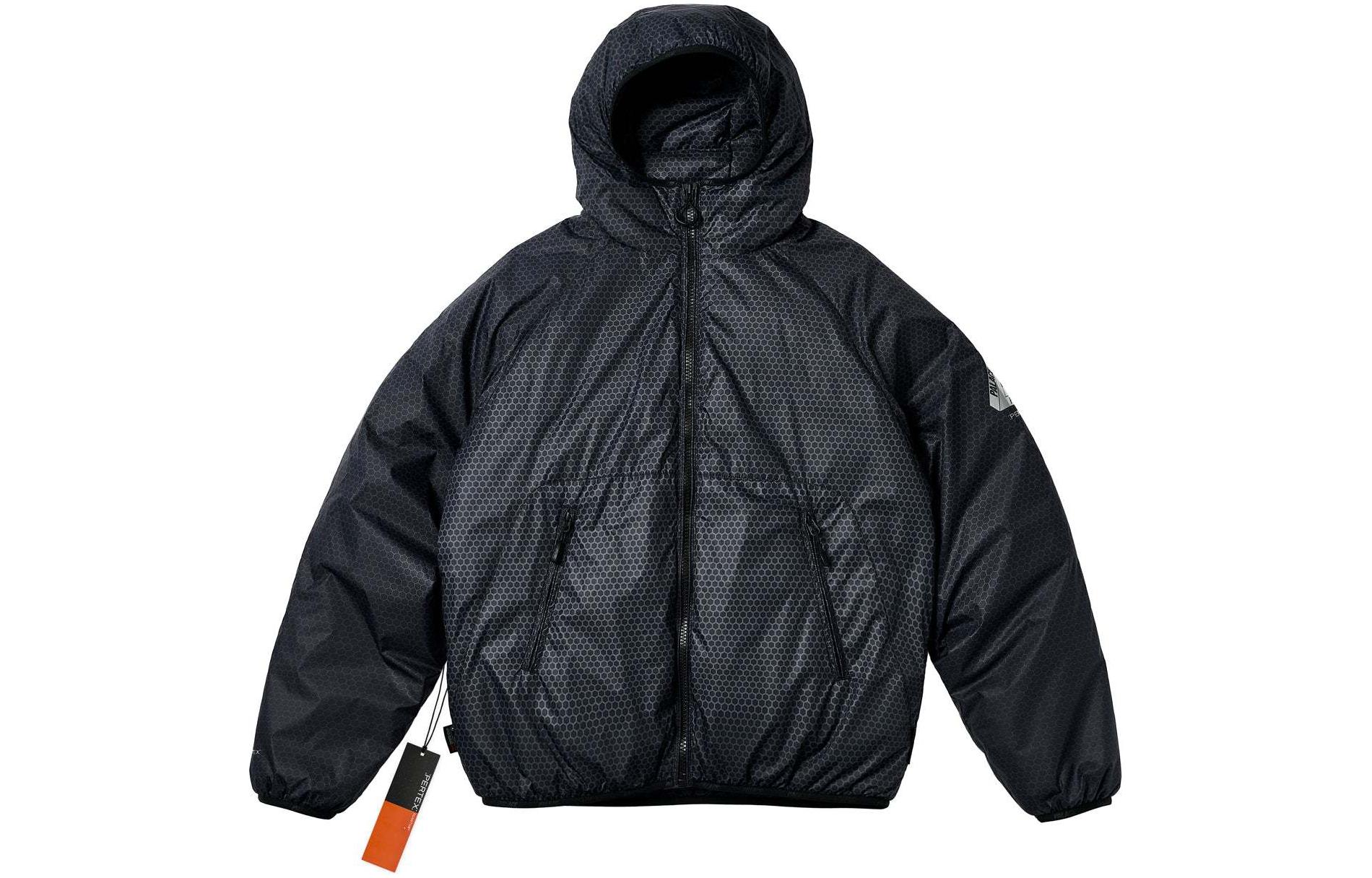 PALACE SS24 Hexagon Pertex Quilted Zip Jacket Black Unisex P26JK017