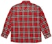 Order PALACE SS24 红色格子长袖衬衫 男女款 胸袋设计. P26SHT018