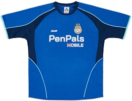 PALACE SS24 Pen Pals Blue Colorblock Letter Number Jersey Unisex Tee. P26ES053 PALACE SS24 Pen Pals Blue Colorblock Letter Number Jersey Unisex Tee. P26ES053