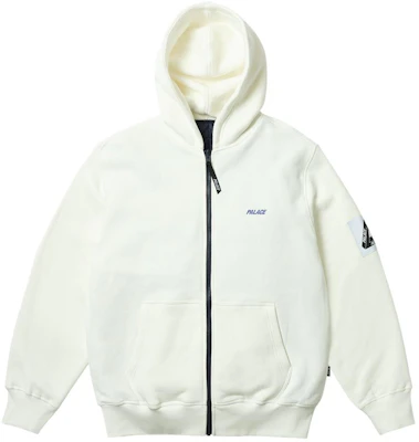 PALACE 2024春夏男女通用白色可翻转连帽拉链夹克马甲。 P26CS048 Buy PALACE 2024春夏男女通用白色可翻转连帽拉链夹克马甲。 P26CS048