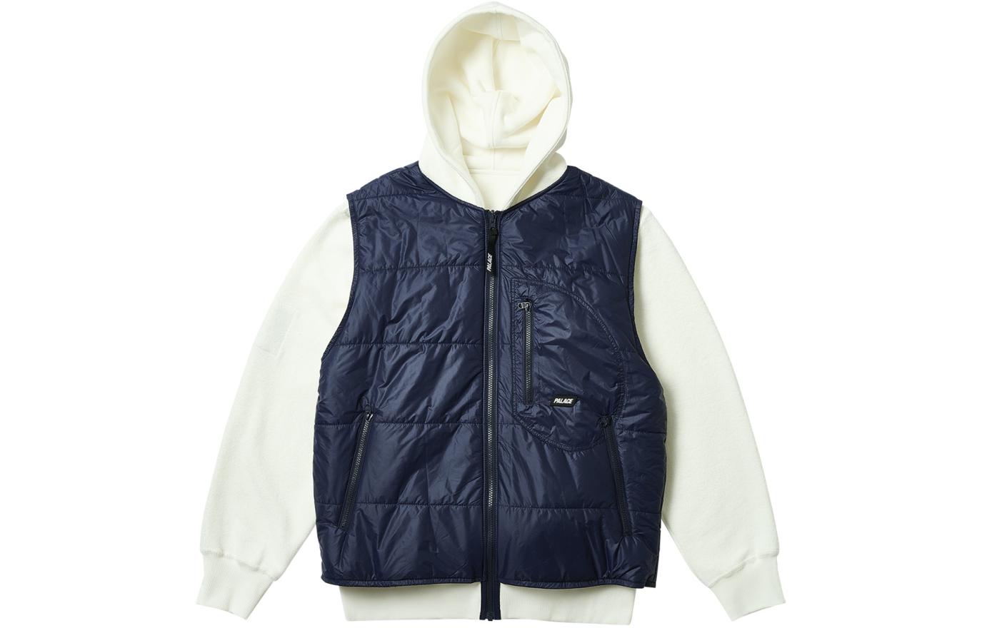 Order Chaleco Chaqueta con Capucha Reversible PALACE SS24 Blanco Suave Unisex. P26CS048