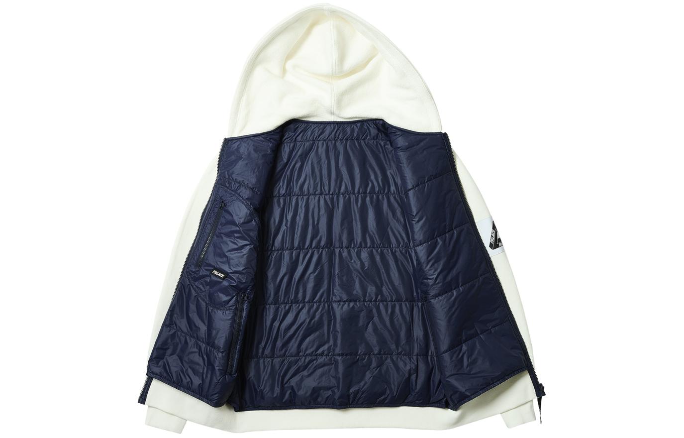 Shop Chaleco Chaqueta con Capucha Reversible PALACE SS24 Blanco Suave Unisex. P26CS048