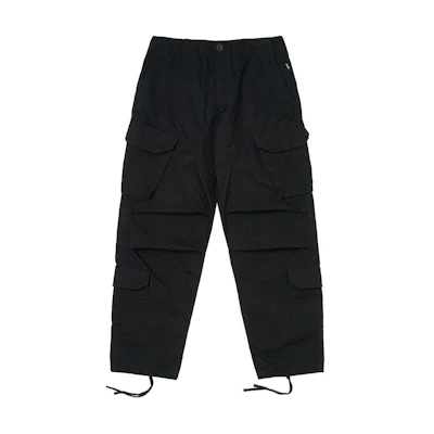 PALACE SS24 RN Cargo Jogger Pants Black Multi-Pocket Unisex Workwear Trousers. P26T007