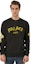 Shop PALACE SS24 Saints Crew Hitam Unisex Sweatshirt Lengan Panjang Graphic. P26CS009