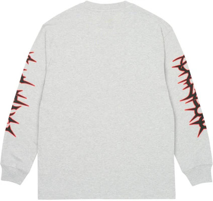 Palace SS24 刺釘圖案長袖圓領衛衣 灰色 男女款 P26LS012 Lookbook Palace SS24 刺釘圖案長袖圓領衛衣 灰色 男女款 P26LS012